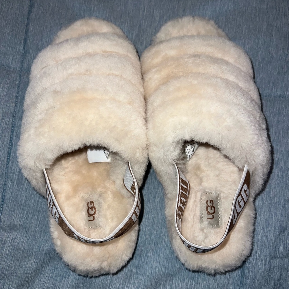 UGG slippers. Size 8. Worn once inside the house.